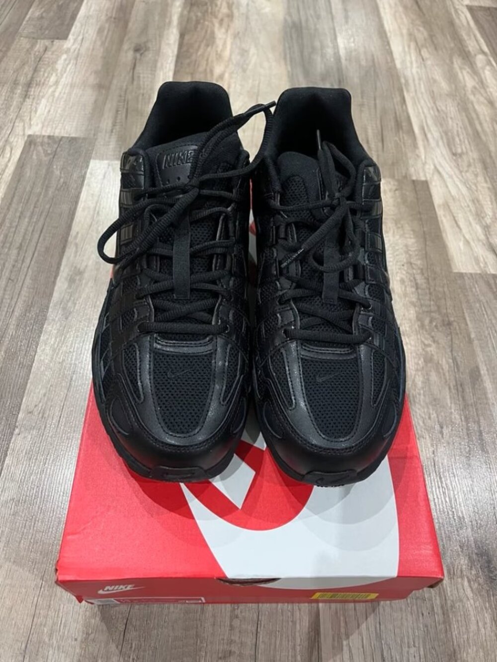 Nike P-6000 Sneakers — Triple Black, US Men's 12.5